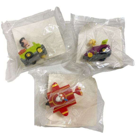 Vintage McDonalds Happy Meal Lot Peanuts Toys 1989 Snoopy Lucy Woodstock - Picture 1 of 4